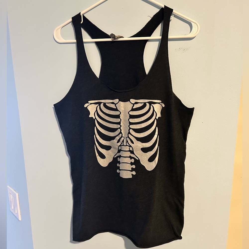 Skeleton Rib Cage Tank Top - Picture 2 of 4